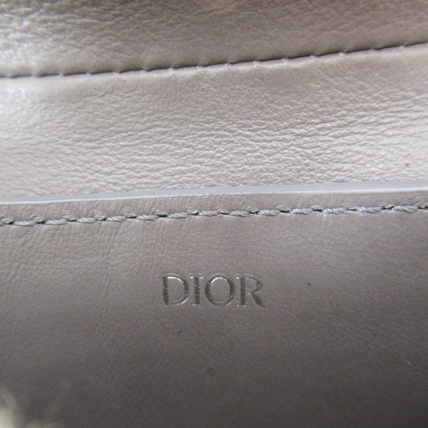 Dior Pouch Gray leather