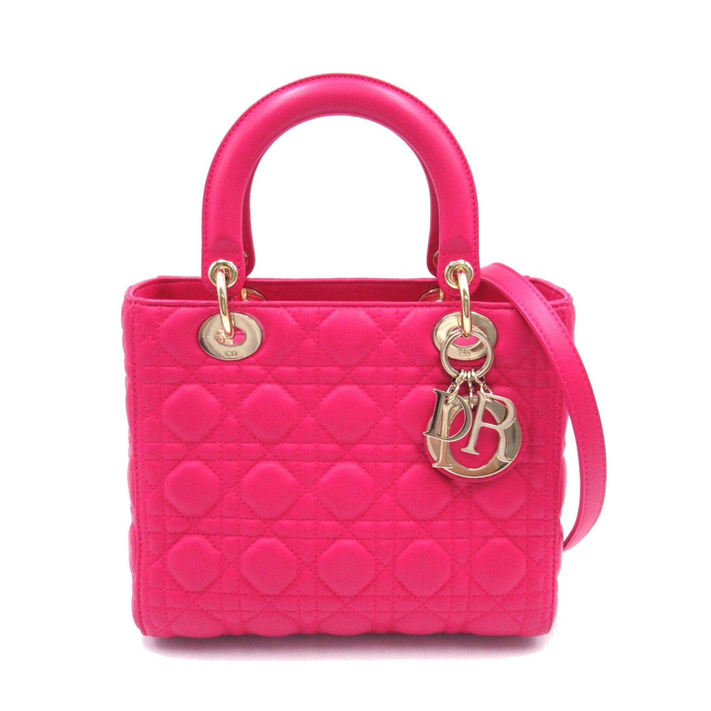 Dior Lady Dior 2way tote Pink Lambskin [sheep leather] 16-BO-0113