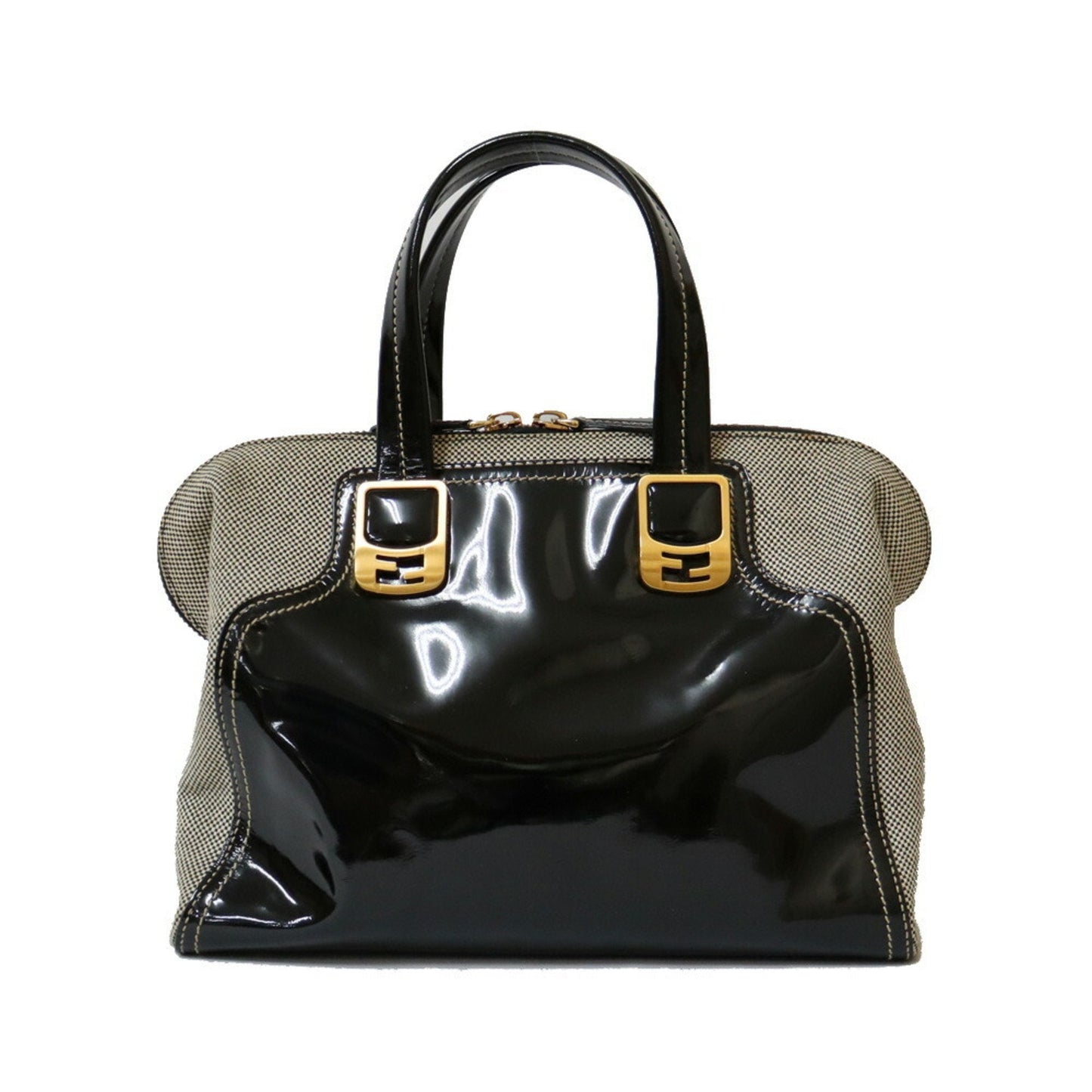 FENDI Handbag Chameleon Black Ladies