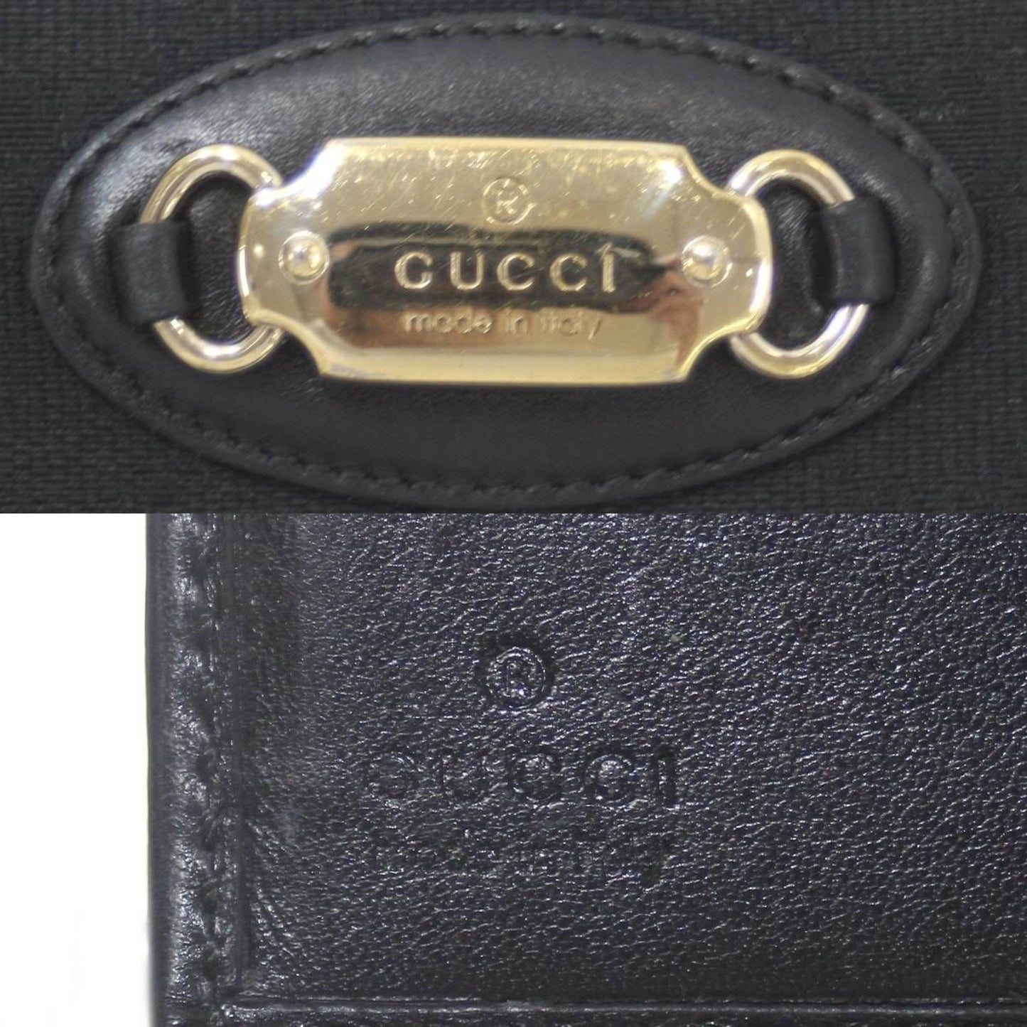 GUCCI Bifold Wallet GG Campus Black