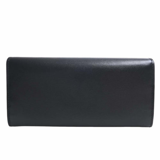 FENDI leather bi-fold long wallet 8M0251 black ladies