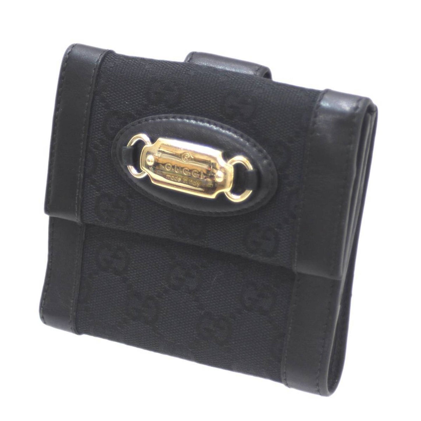 GUCCI Bifold Wallet GG Campus Black