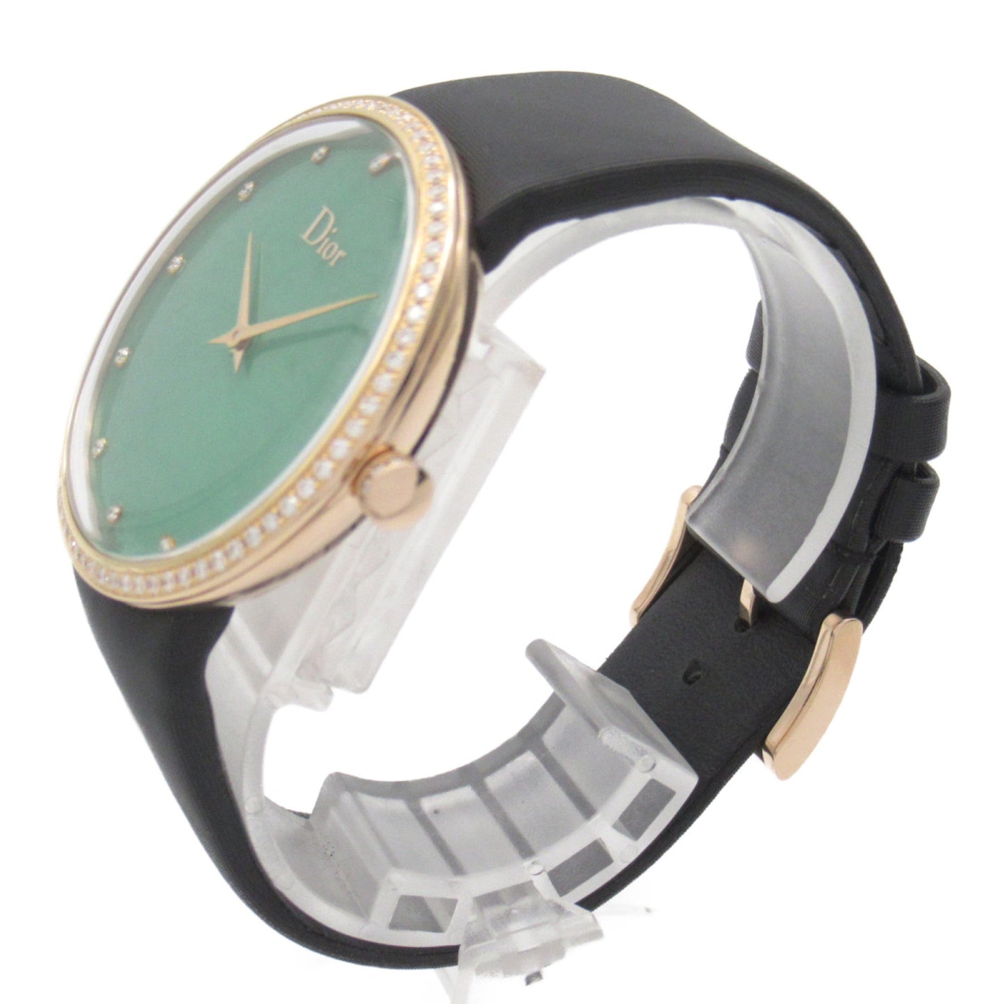 Dior LA D DE DIOR Wrist Watch Wrist Watch CD043171 Quartz Green K18PG[Rose Gold] satin belt, diamonds CD043171