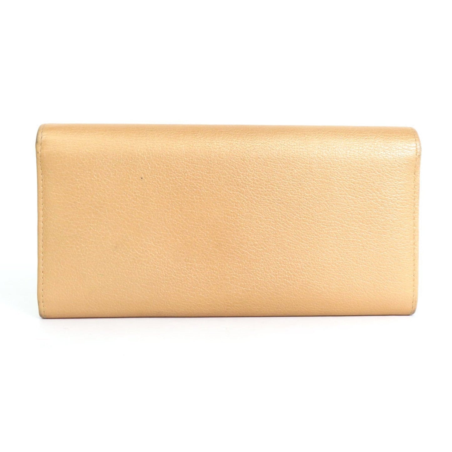 CHANEL long wallet butterfly camellia leather gold ladies 55186f