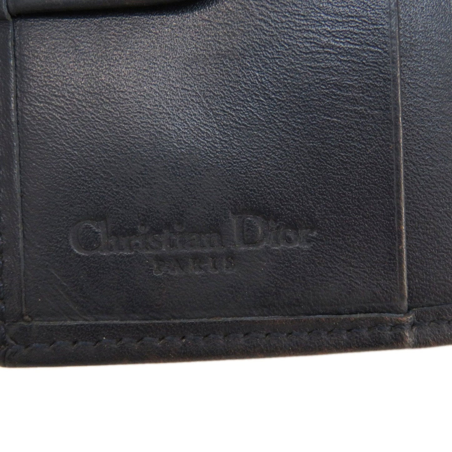 CHRISTIAN DIOR Trotter Pattern Bifold Wallet Canvas Women's