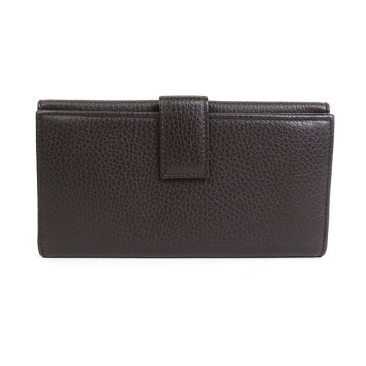 GUCCI Bifold Long Wallet Leather Brown Men's 231835