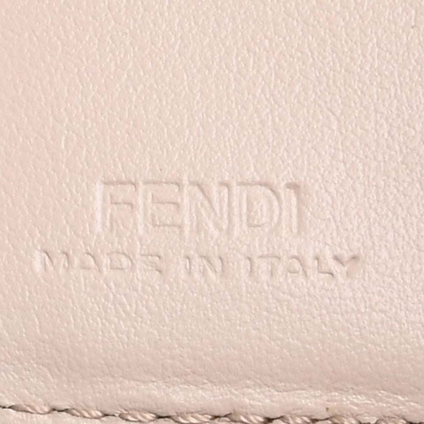 FENDI F's  Leather Micro Trifold Wallet 8M0395 Pink Ladies