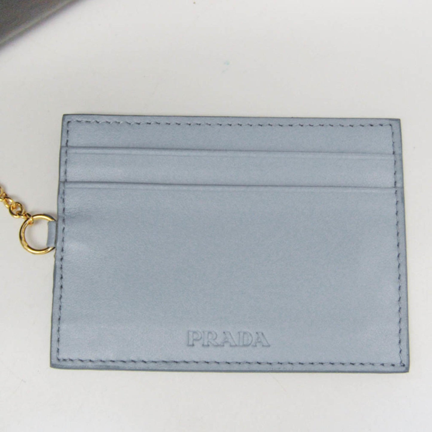 PRADA Men,Women Leather Long Wallet [bi-fold] Black,Blue