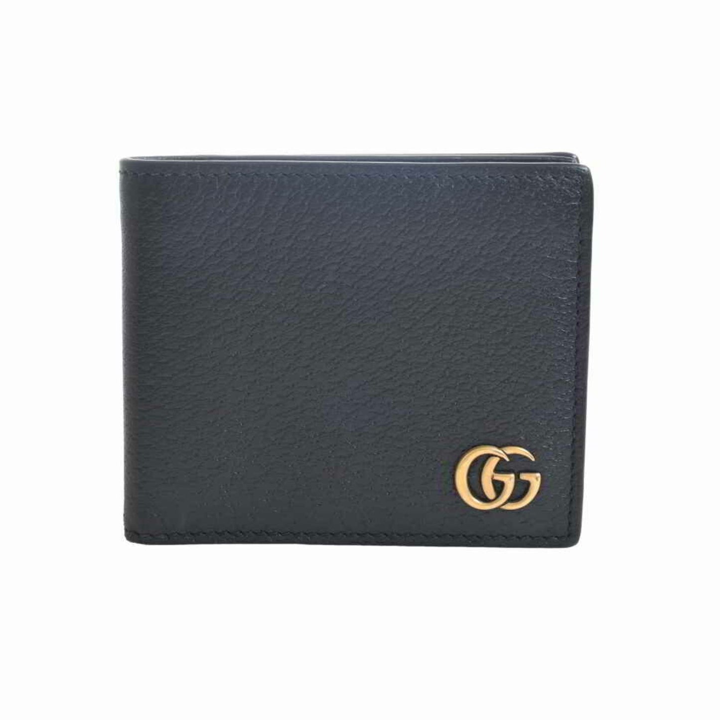 Gucci GG Marmont Leather Bifold Wallet Billfold Black