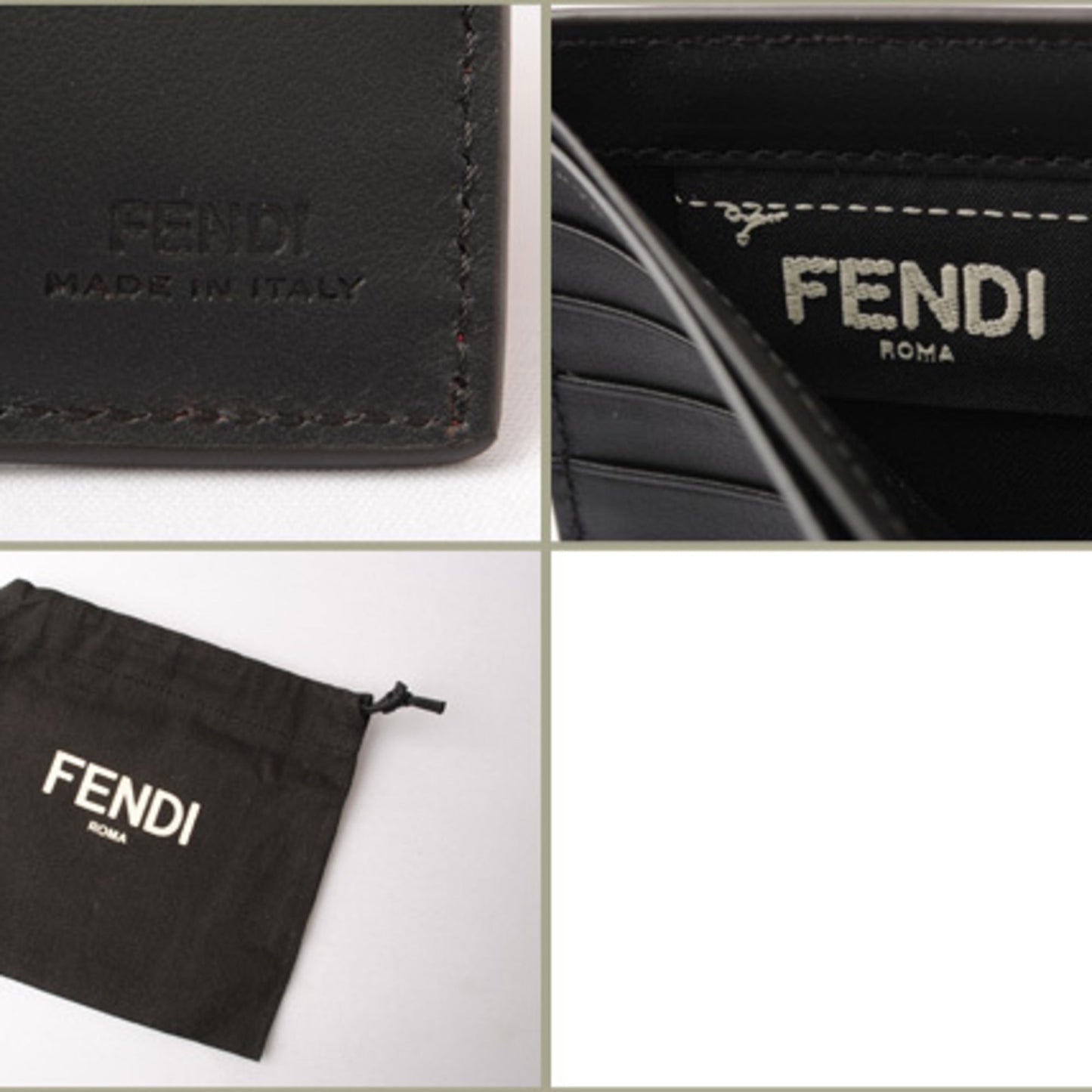 Fendi wallet FENDI folded 7M0169 VOCABULARY strawberry black