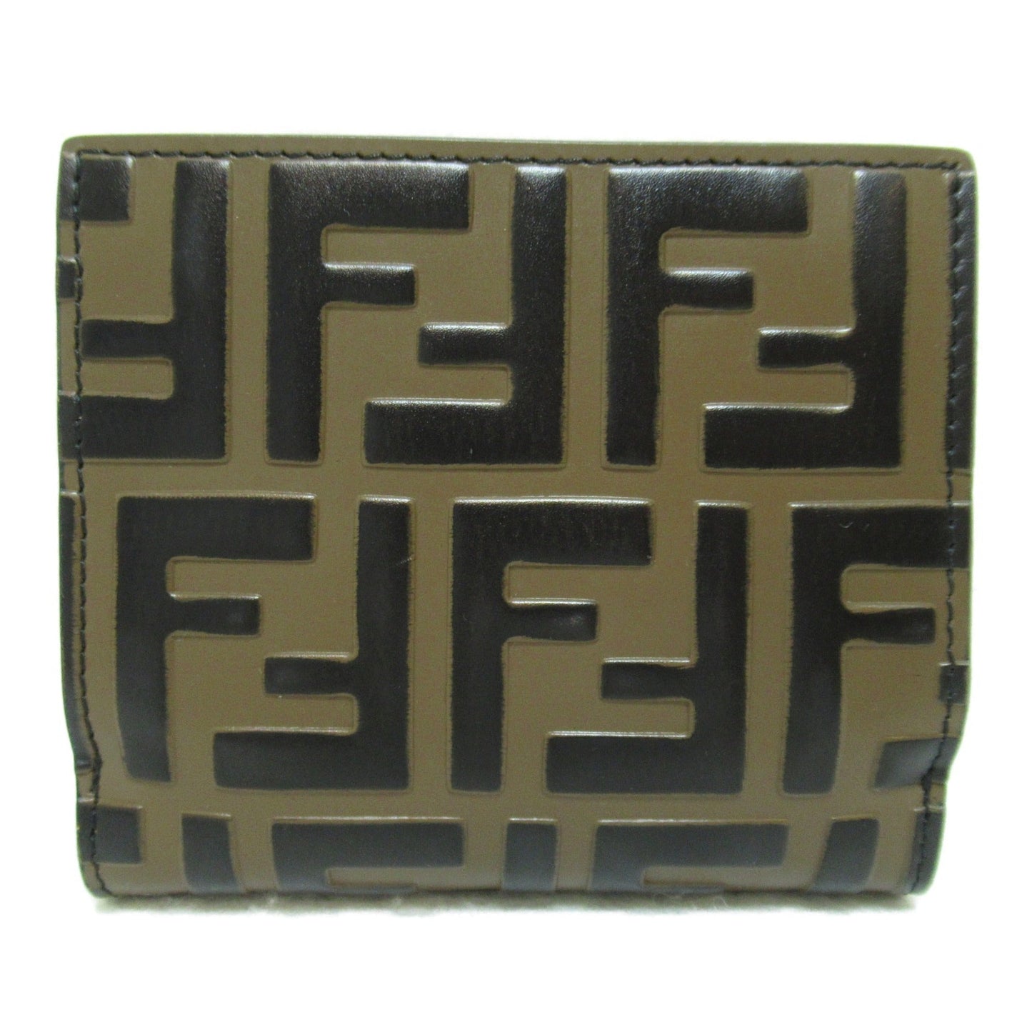 FENDI wallet Brown Black leather 8M0386