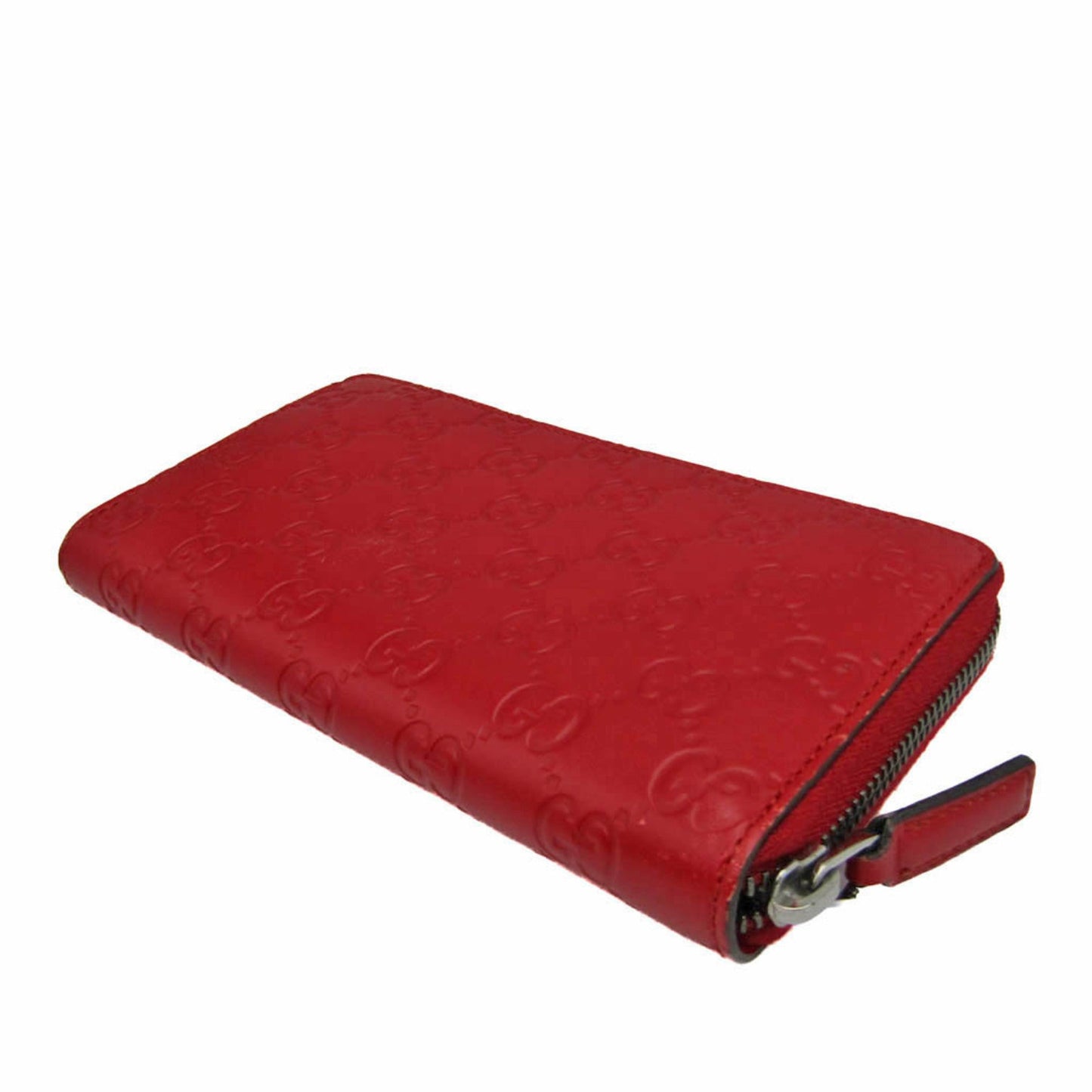 GUCCIssima AVEL 307987 GG Leather Long Wallet [bi-fold] Red Color