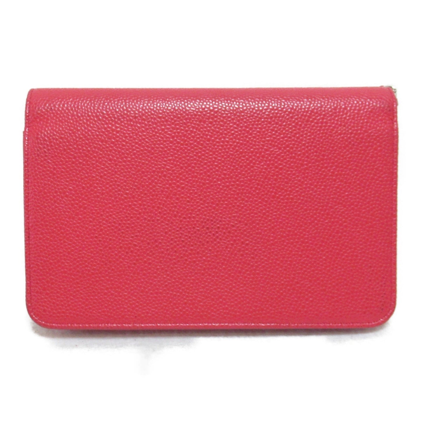 CHANEL Chain wallet Red Caviar Skin [Grained Calf]