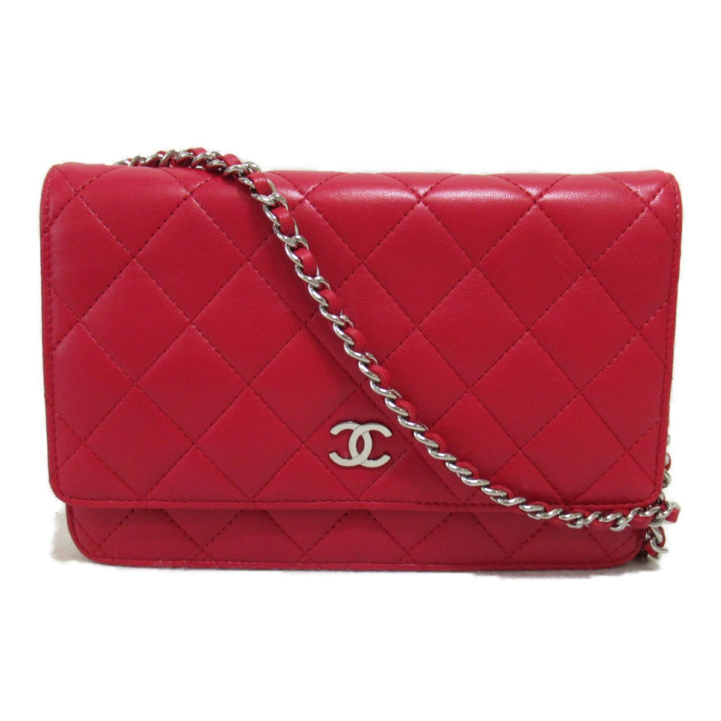 CHANEL Chain wallet Shoulder Bag Pink Lambskin [sheep leather]