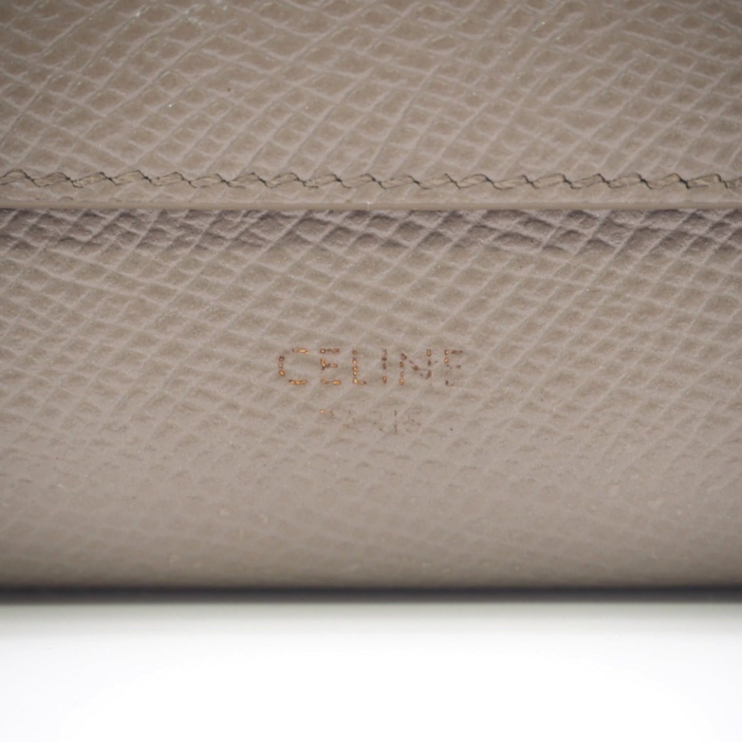 Celine/ Small Trifold Wallet Greige Women's