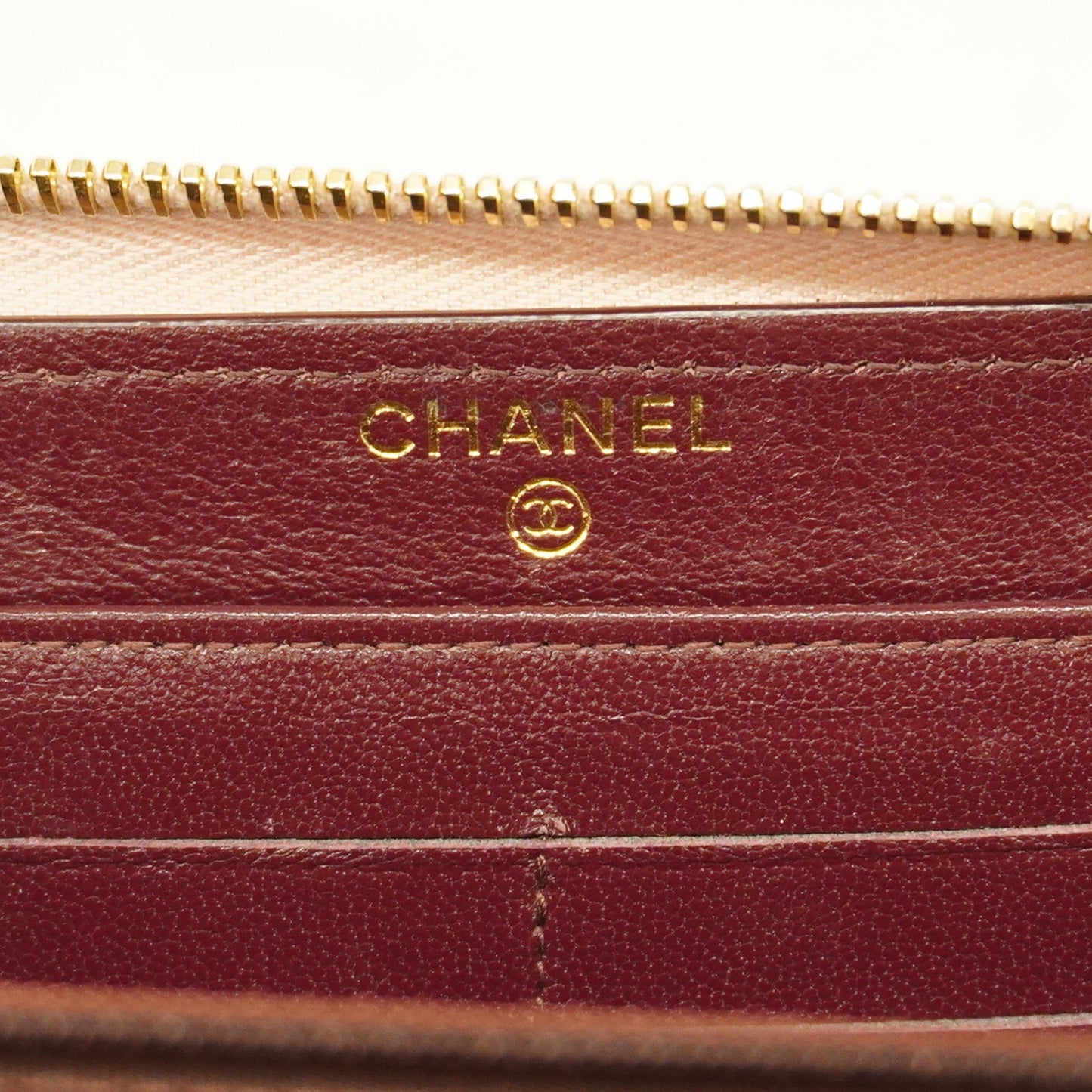 CHANEL  Matelasse Long Wallet Gold Hardware Women's Lambskin Long Wallet