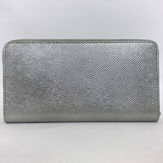 Celine Wallet Metallic Silver 10B553BFQ. 36AG Laminated Grain Calfskin Celine Leather Ladies