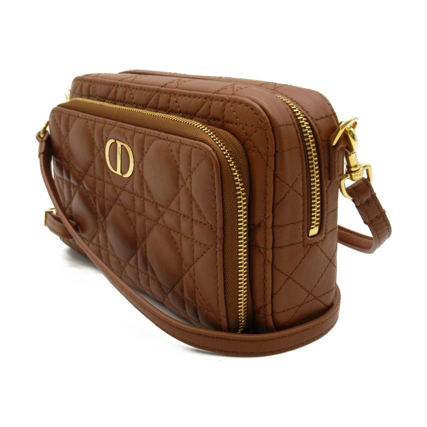 Dior Diorkalo Shoulder Bag Brown leather