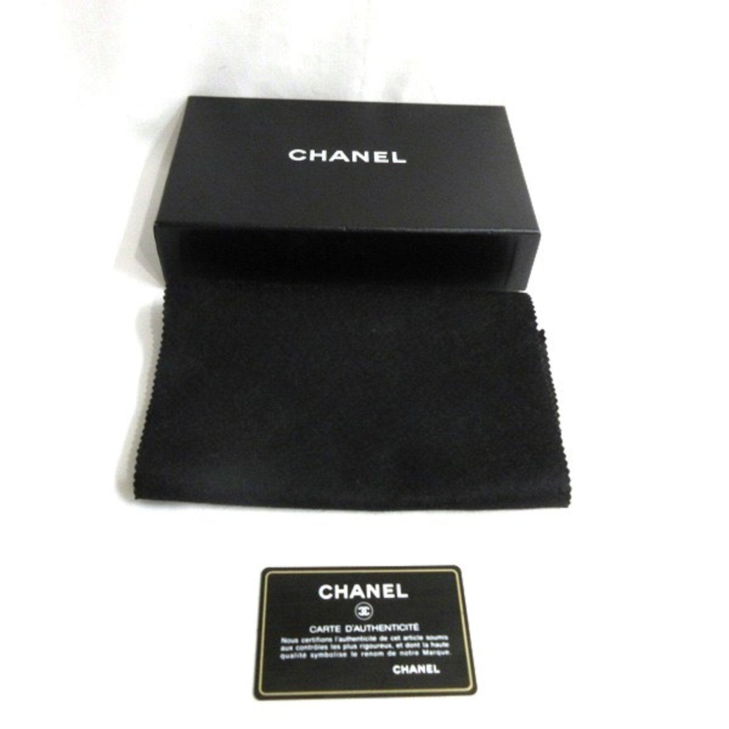 CHANEL Micro Chocolate Bar Coco Mark Long Wallet 2 Fold Women's