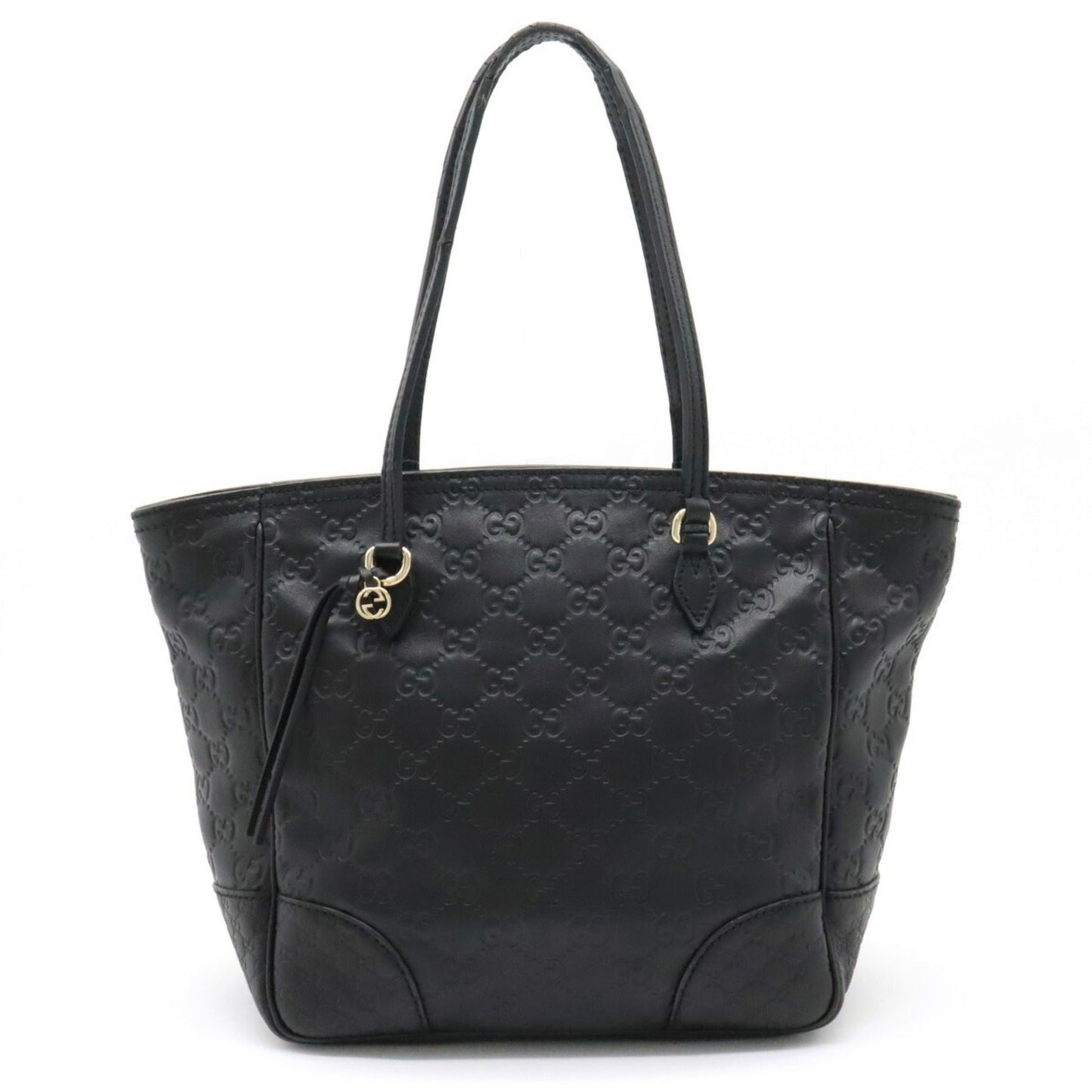 GUCCI sima Tote Bag Shoulder Leather Black 353119