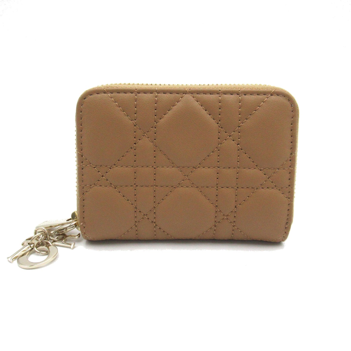 Dior lady dior medium wallet Beige Lambskin [sheep leather] S0985ONMJ53U