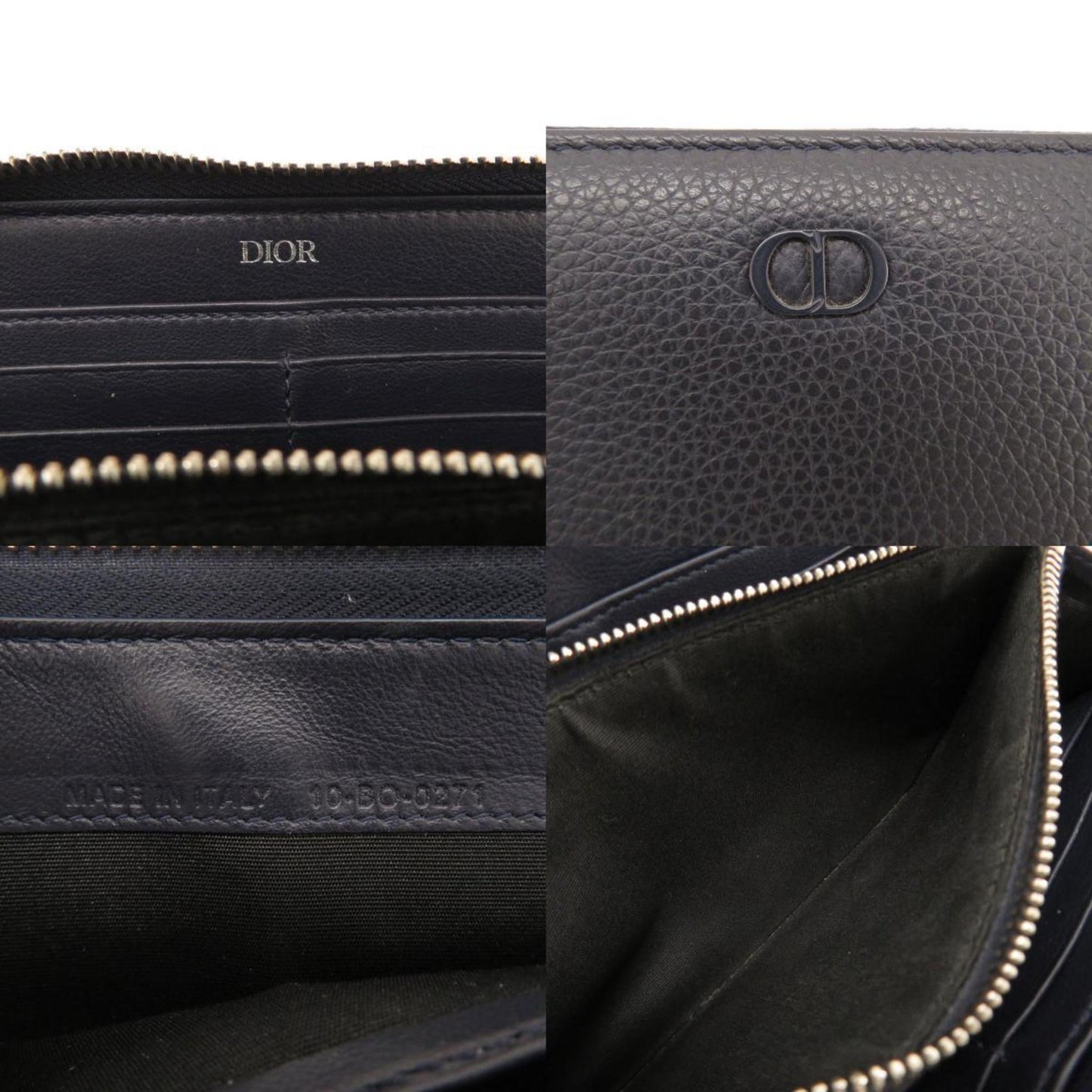 CHRISTIAN DIOR Long Wallet Leather Ladies