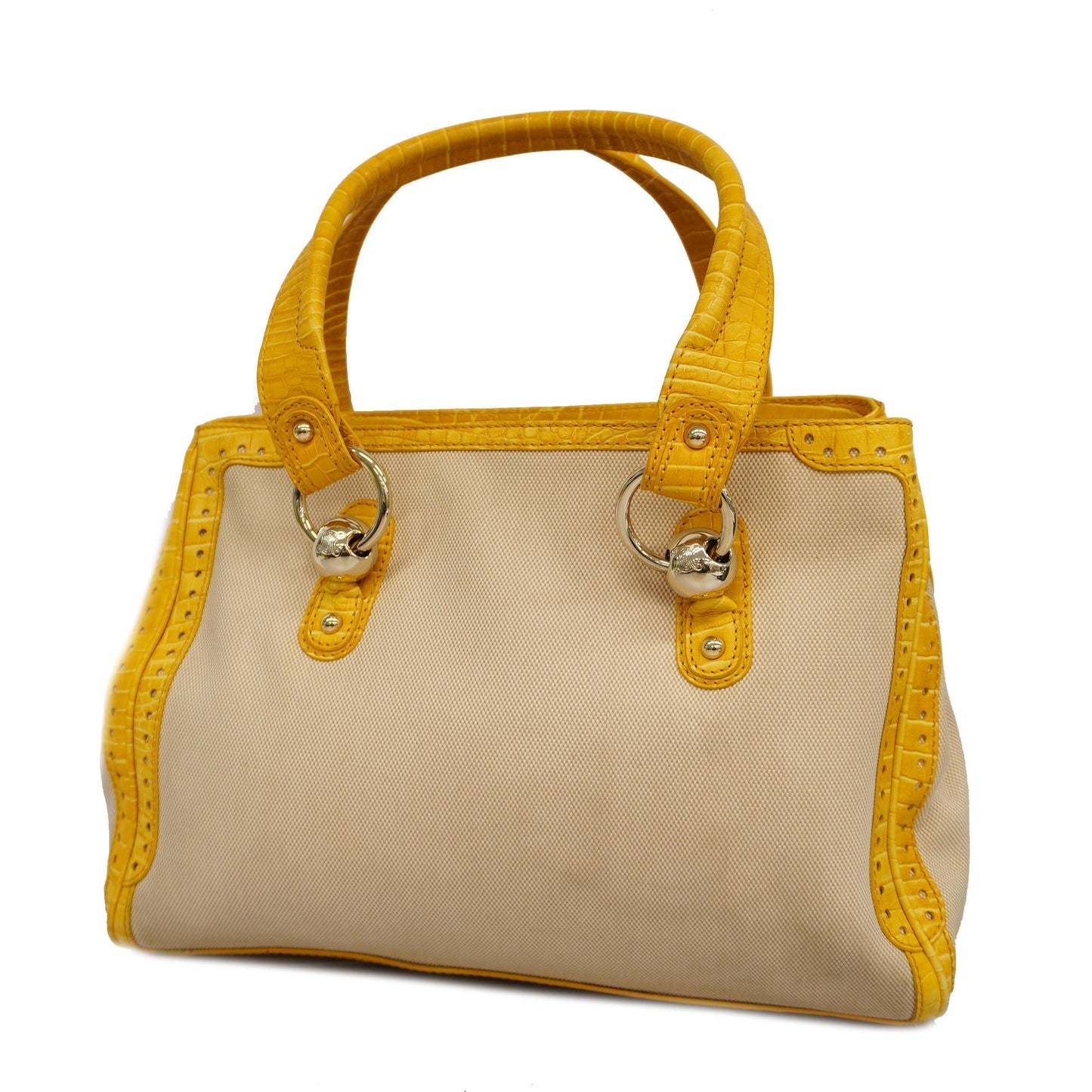 Celine  Tote Bag Women's Canvas Beige,Yellow