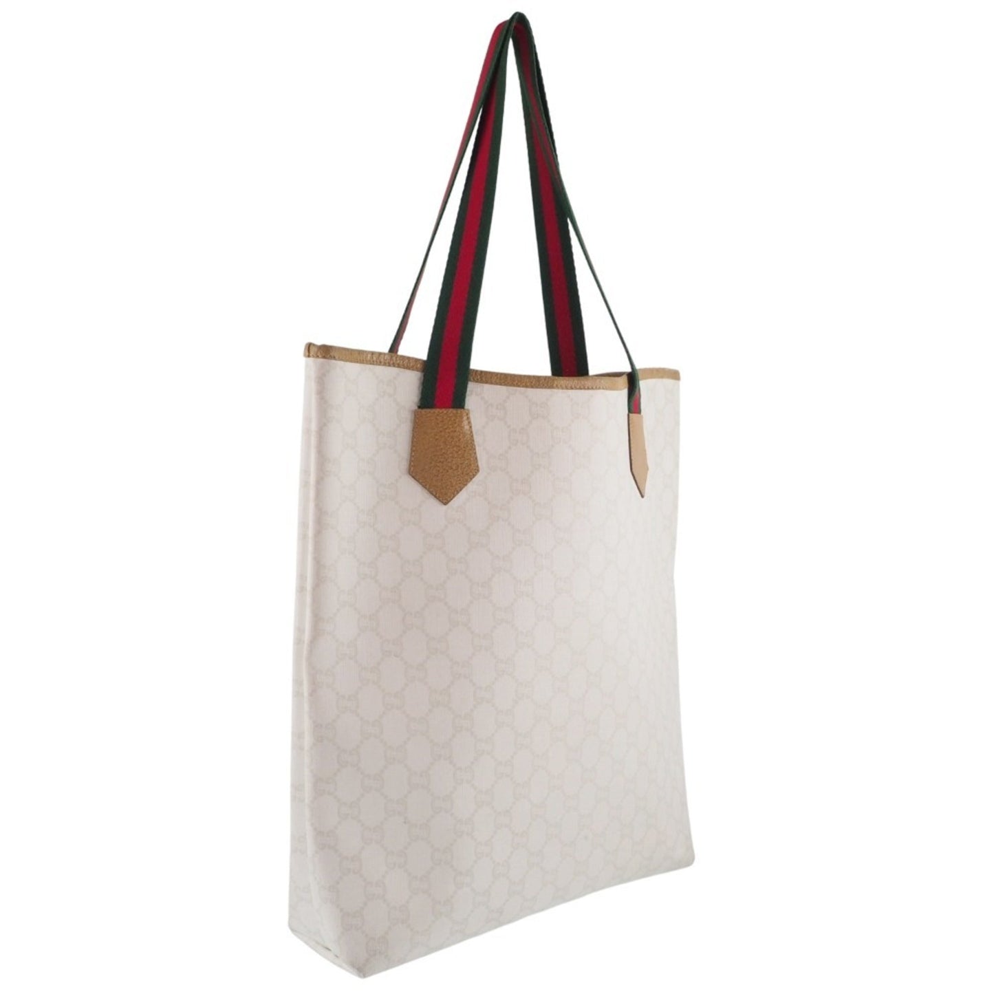 Gucci Old Sherry Line GG Plus White Ladies Tote Bag