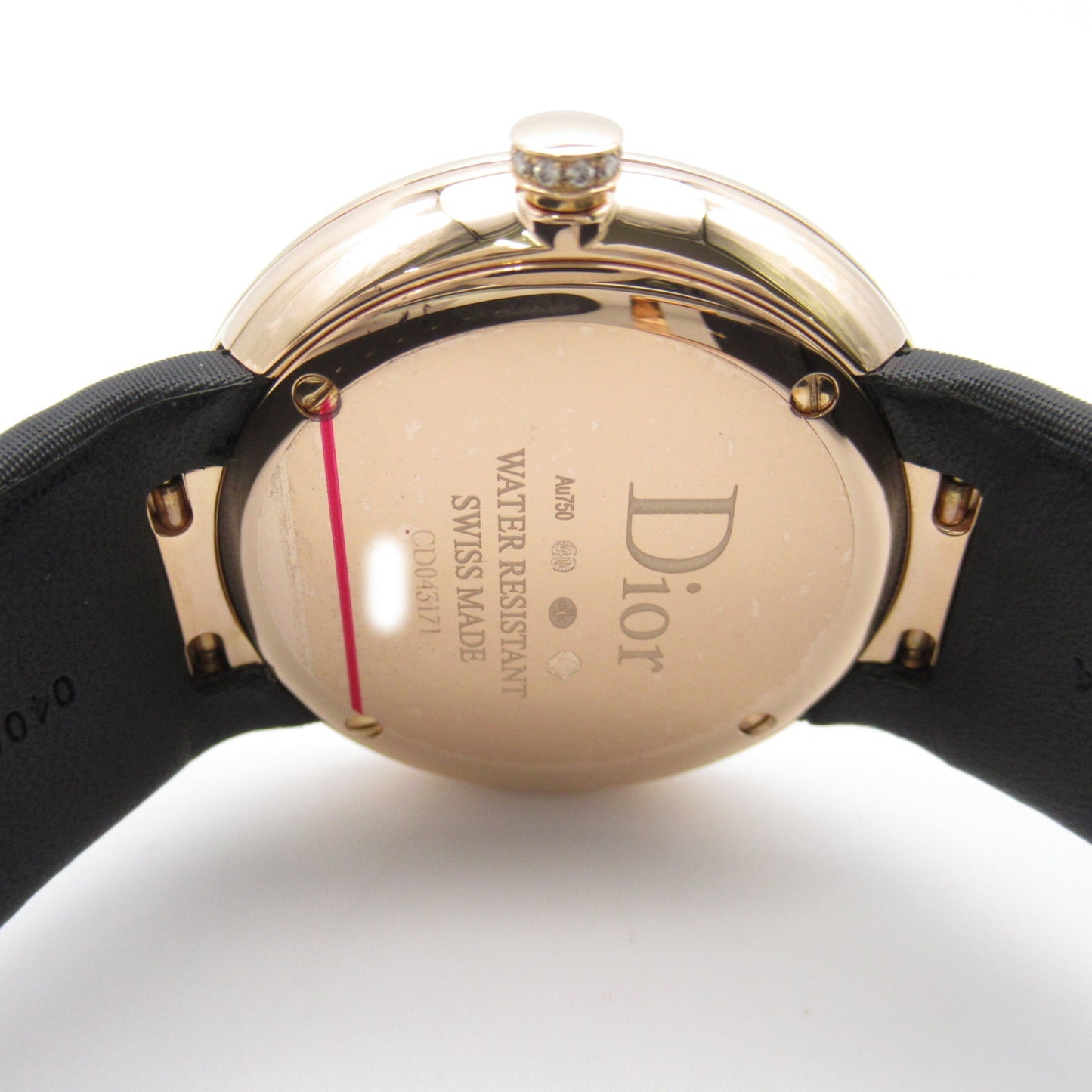 Dior LA D DE DIOR Wrist Watch Wrist Watch CD043171 Quartz Green K18PG[Rose Gold] satin belt, diamonds CD043171