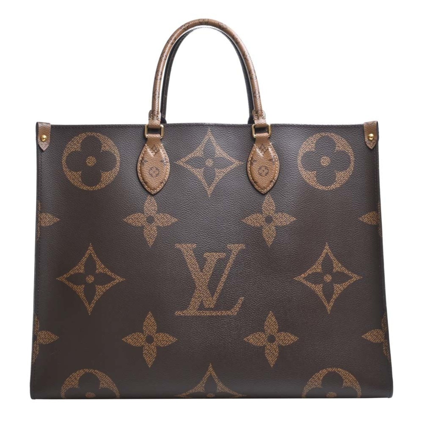 LOUIS VUITTON Giant Monogram Reverse On the Go GM 2WAY Tote Bag M45320 Brown Women's