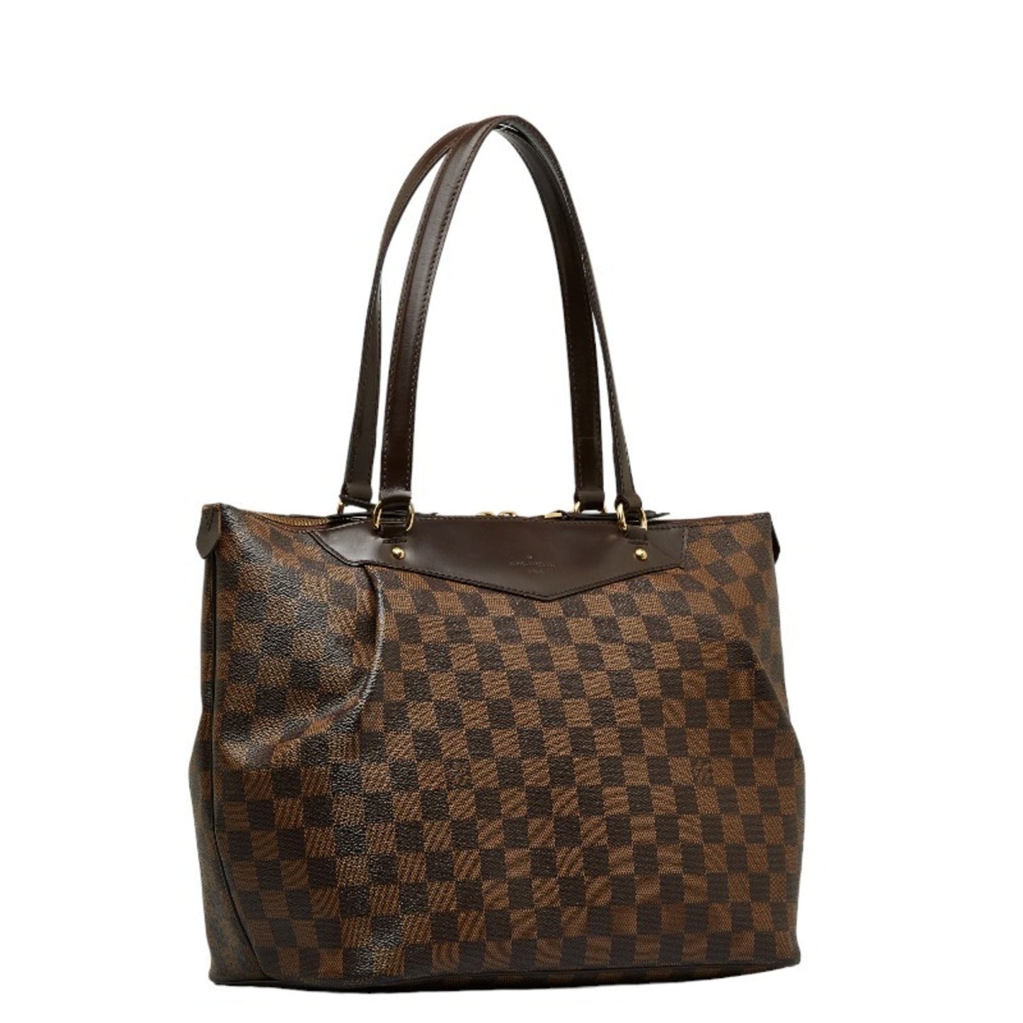 LOUIS VUITTON Damier Westminster GM Tote Bag Shoulder N41103 Brown PVC Leather Ladies