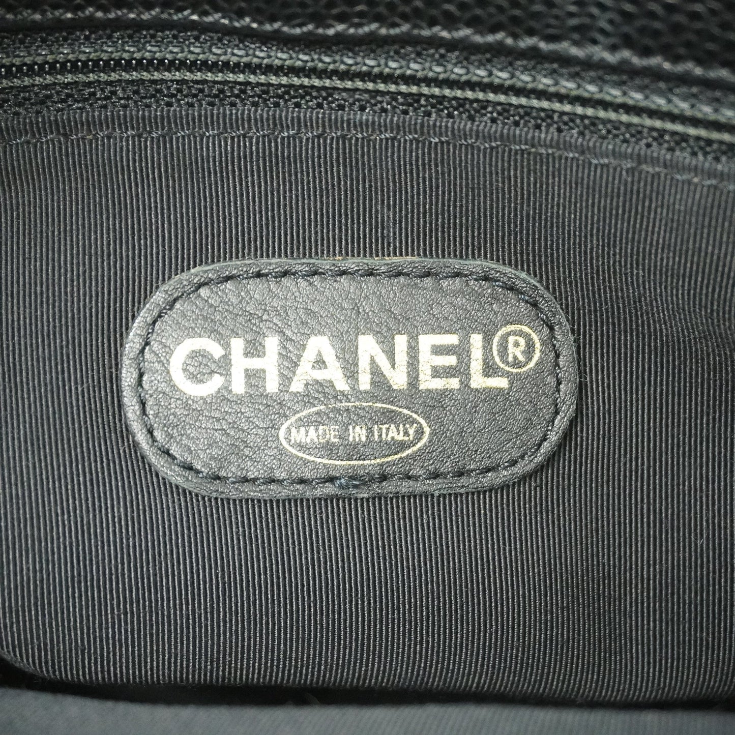 CHANEL  Tote Bag Women's Caviar Leather Black