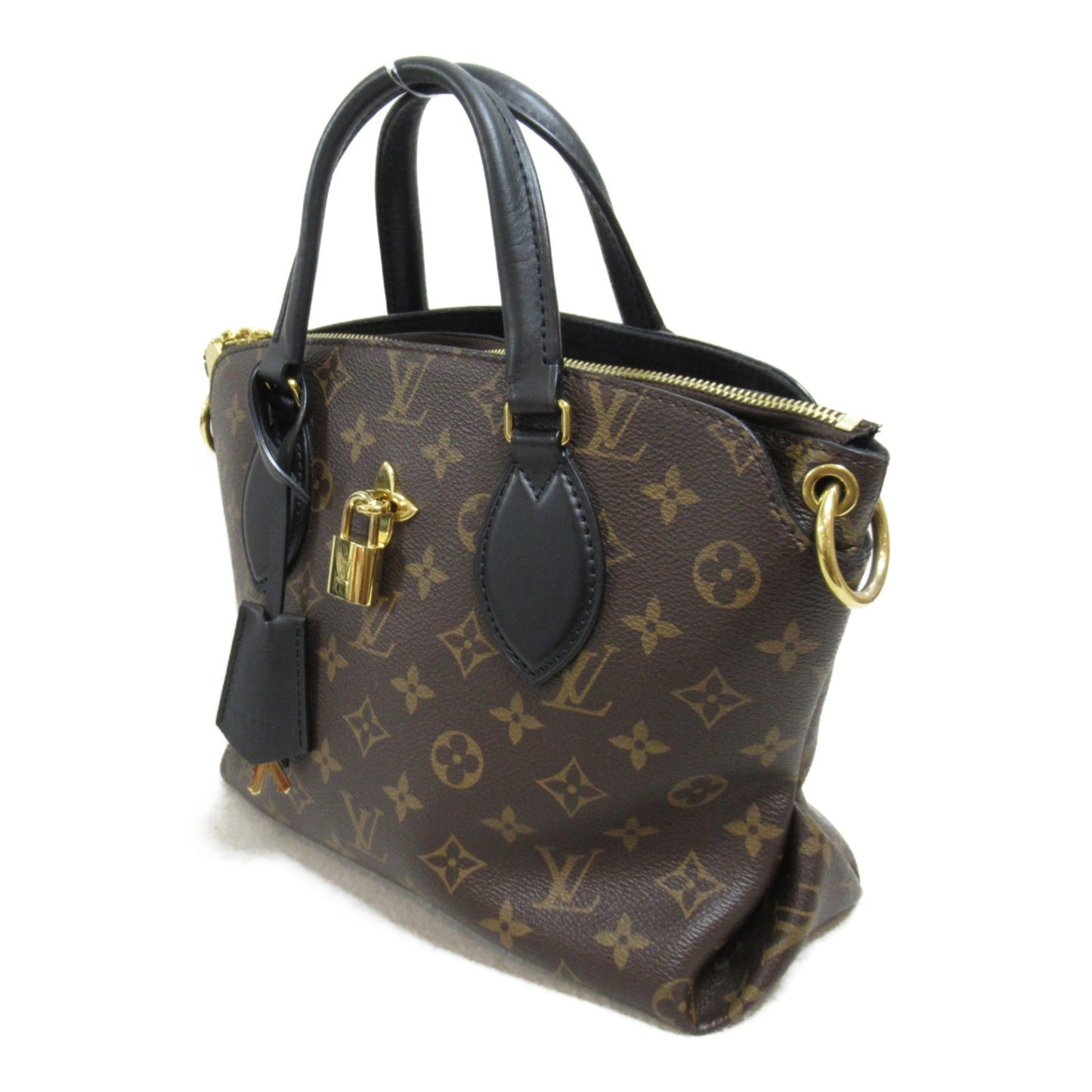 LOUIS VUITTON Flower Zipped Tote PM2wayShoulder Bag Brown Monogram PVC coated canvas M44351