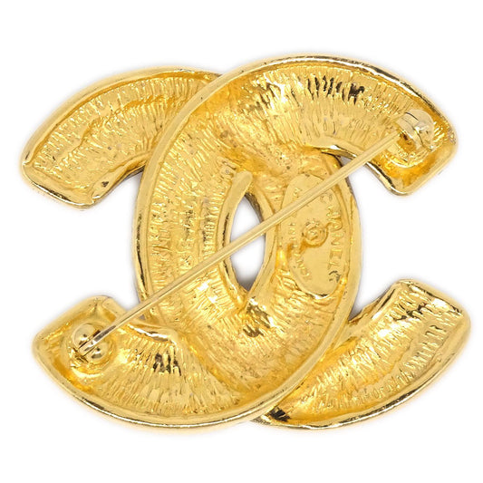 CHANEL Quilted Brooch Gold 1153 81223