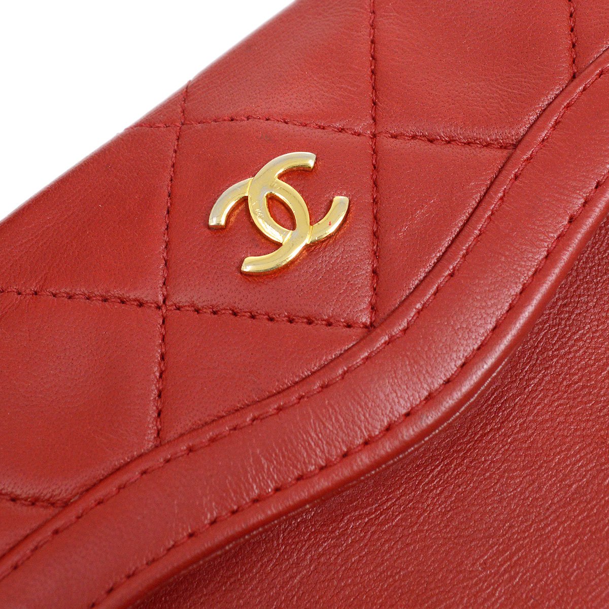 CHANEL Single Chain Shoulder Bag Bi-Color Red a43939i