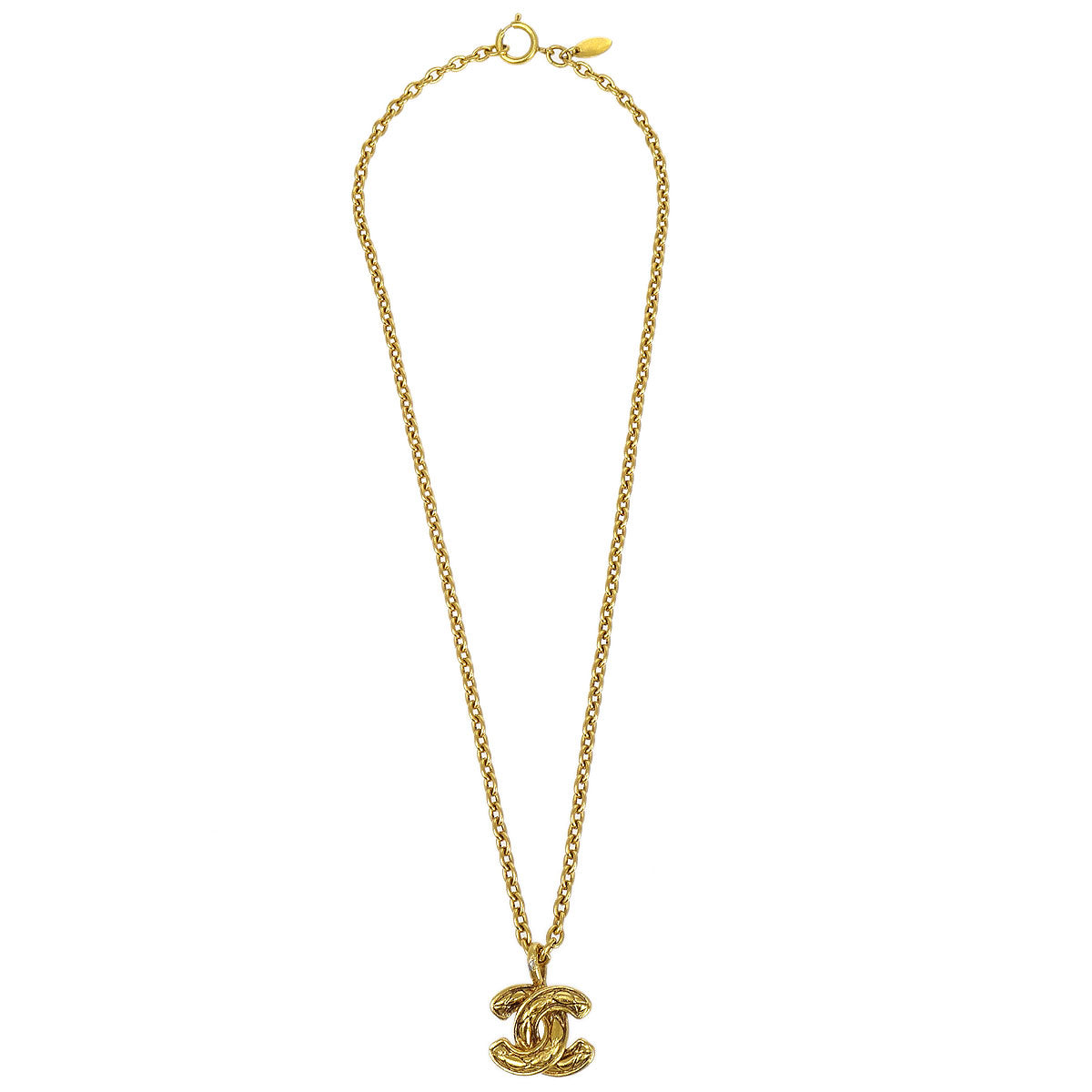 CHANEL Quilted CC Chain Necklace 3858 00431