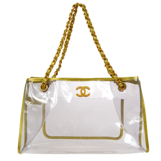 CHANEL 2006-2008 PVC Tote Bag 05346