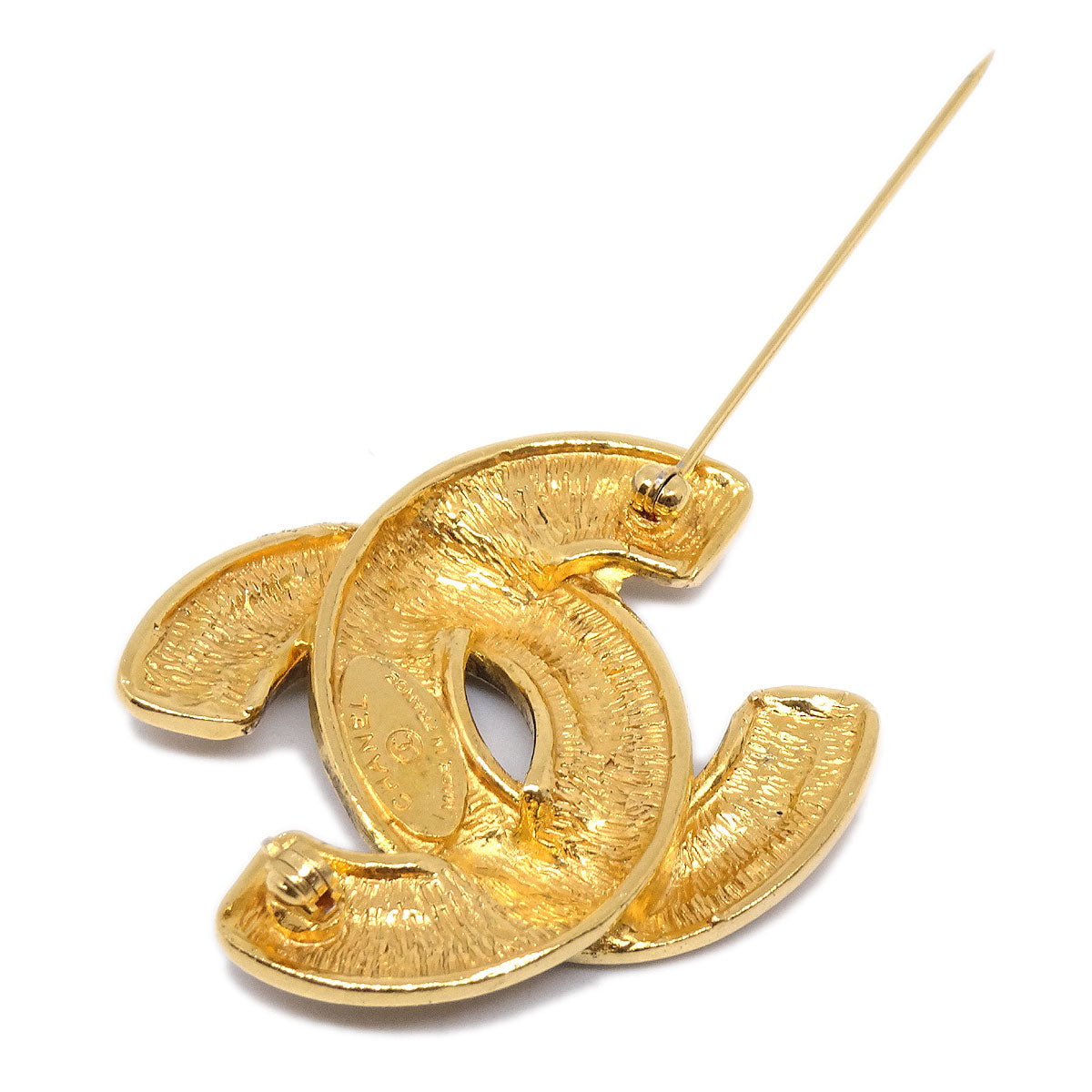 CHANEL Quilted CC Brooch Small 1153 94724