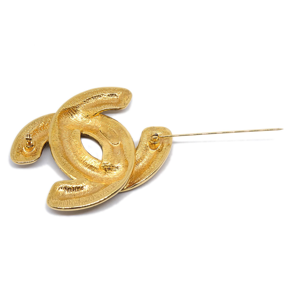 CHANEL Quilted CC Brooch Large 1152 94775