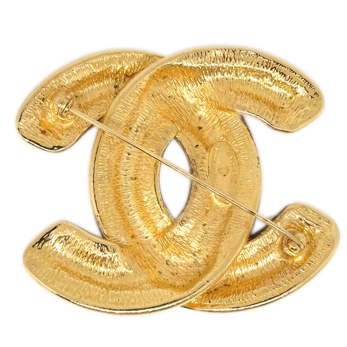 CHANEL Quilted CC Brooch Large 1152 64480