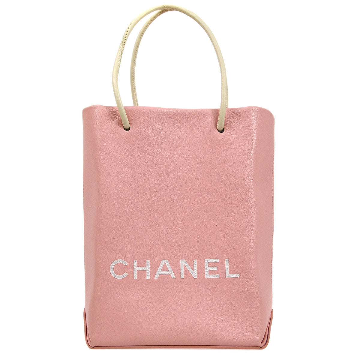 CHANEL 2009 Essential Tote Pink Lambskin 23352