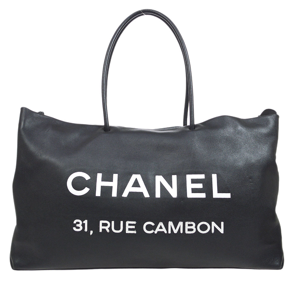 CHANEL 2008-2009 Essential Tote Black Calfskin