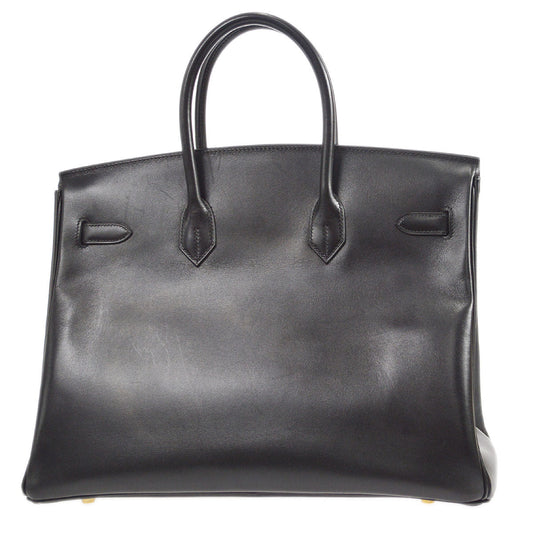 HERMES 2002 BIRKIN 35 Black Box Calf