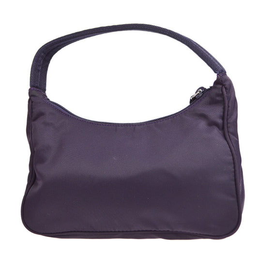 PRADA * 26 Hobo Bag Purple Nylon