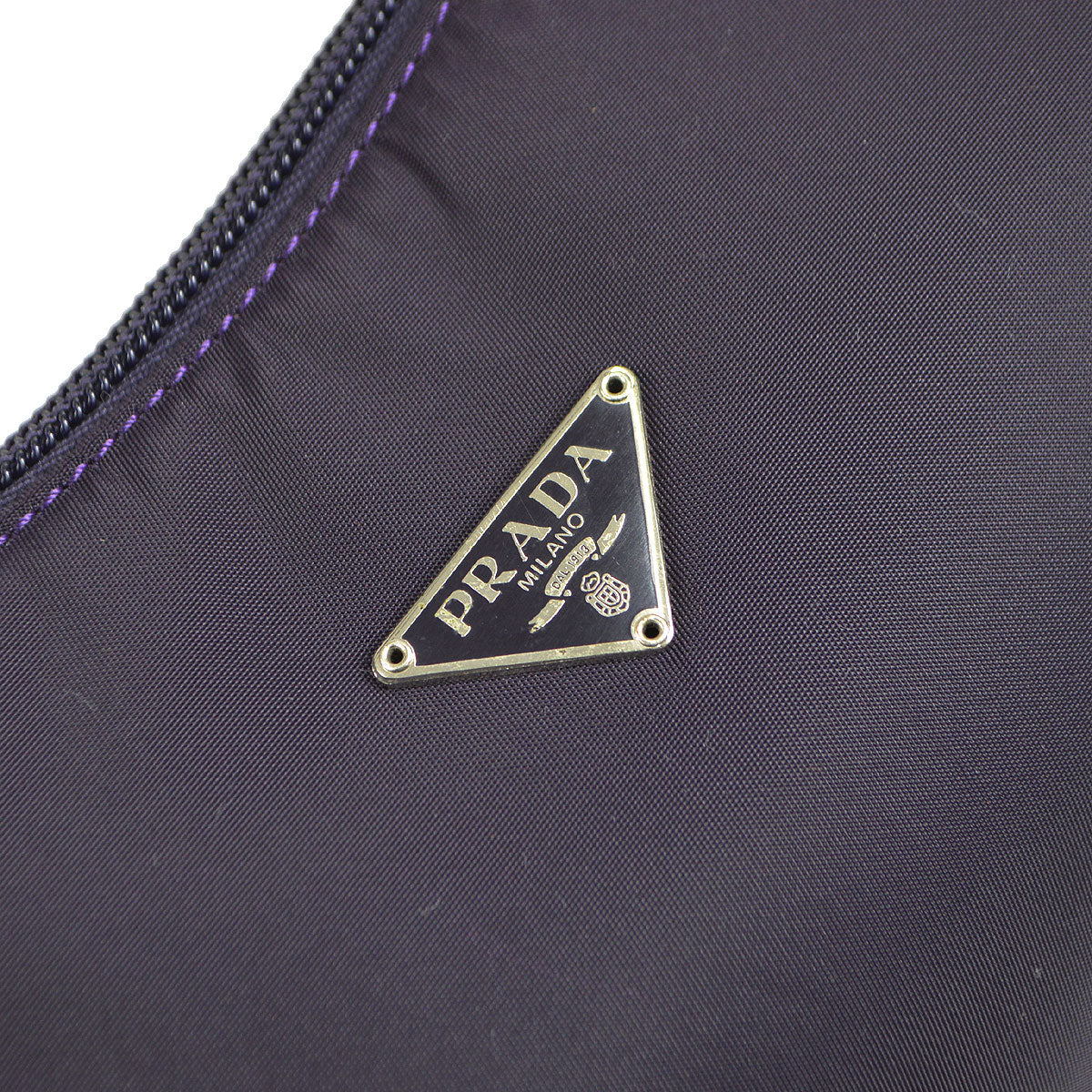 PRADA * 26 Hobo Bag Purple Nylon