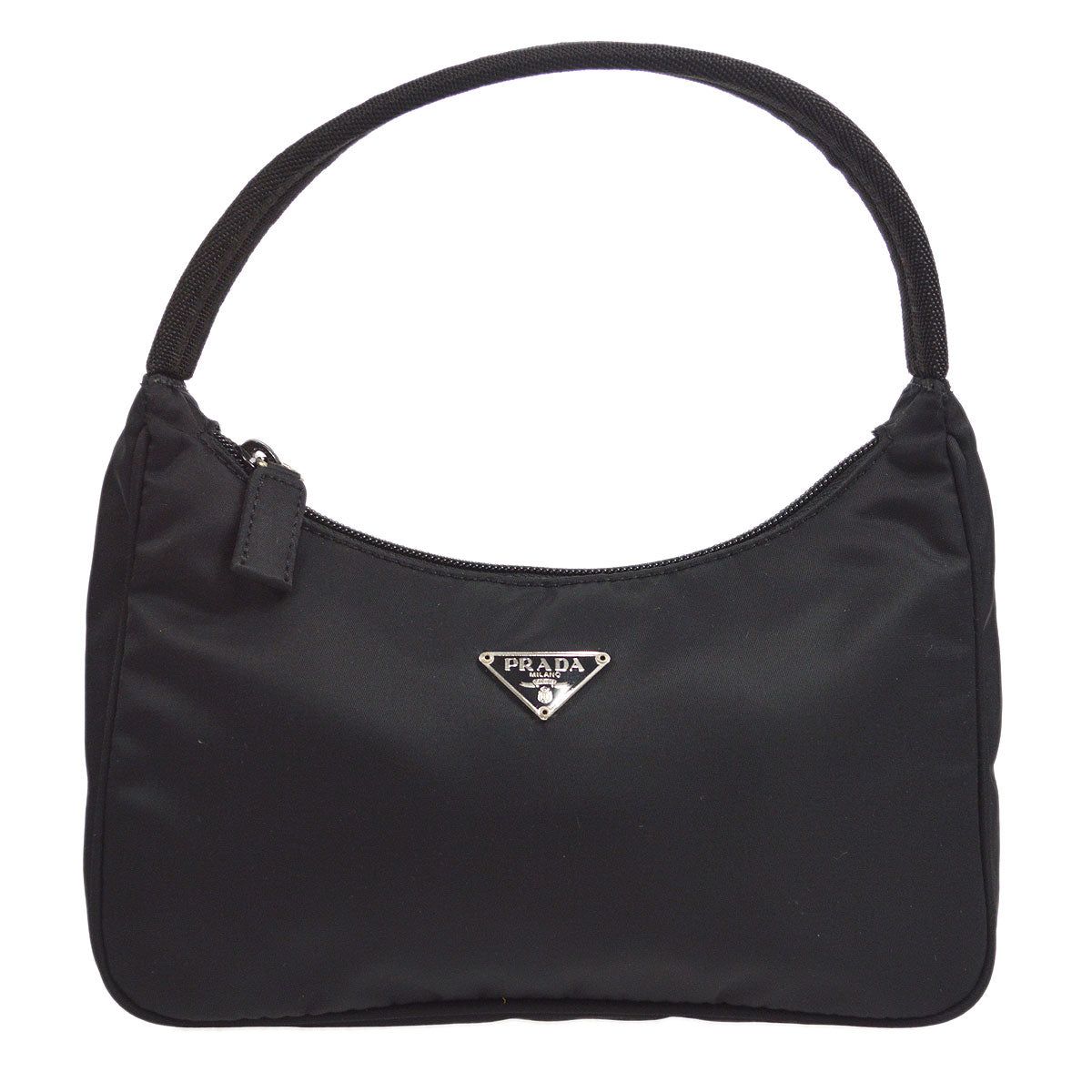 PRADA * 28 Hobo Bag Black Nylon