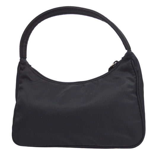 PRADA * 28 Hobo Bag Black Nylon