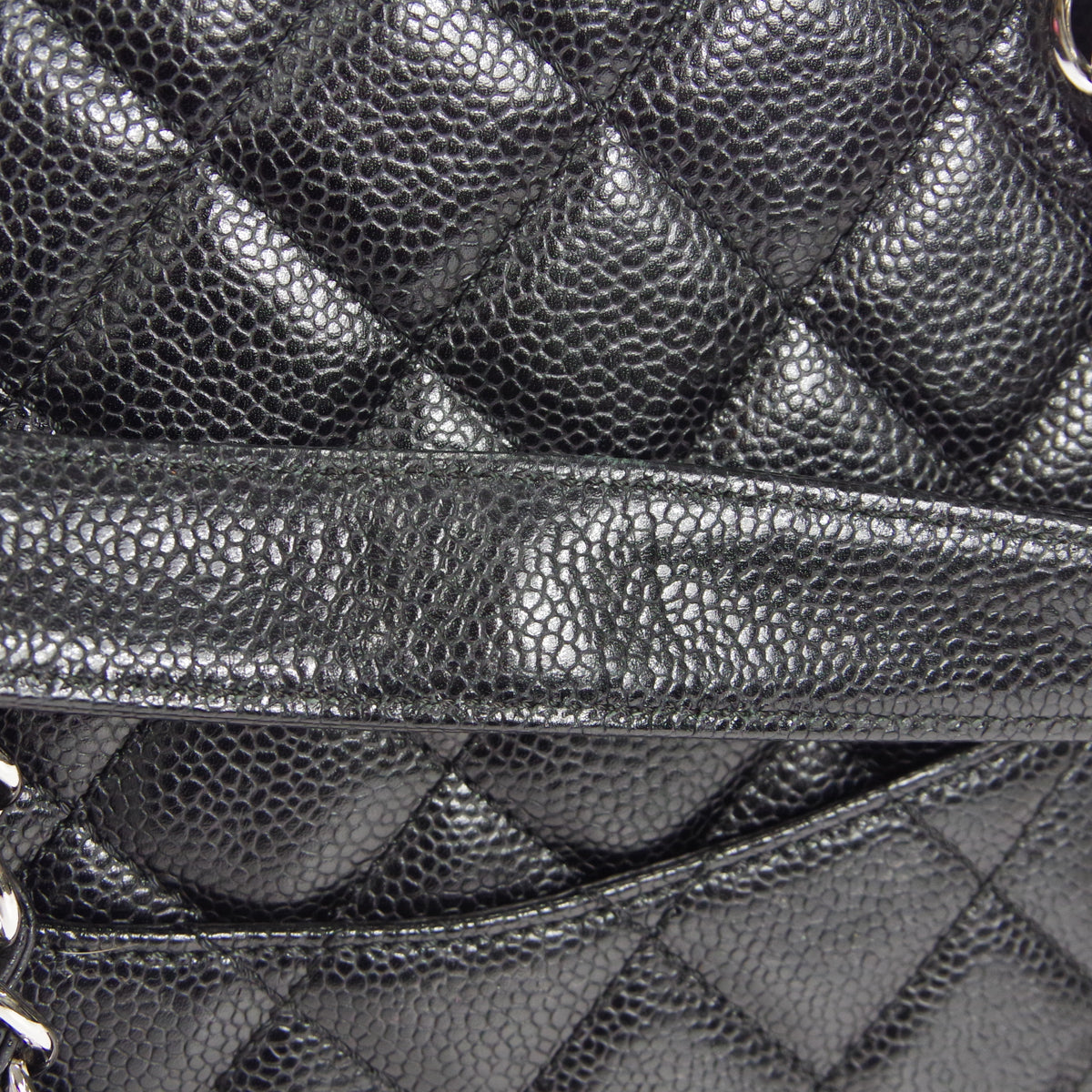 CHANEL 2006-2008 Petite Shopping Tote PST SHW Black Caviar