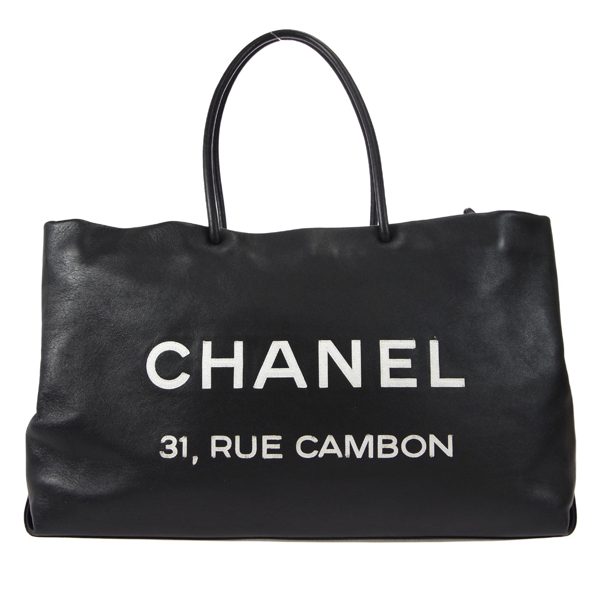 CHANEL 2008-2009 Essential Tote Black Calfskin 46519