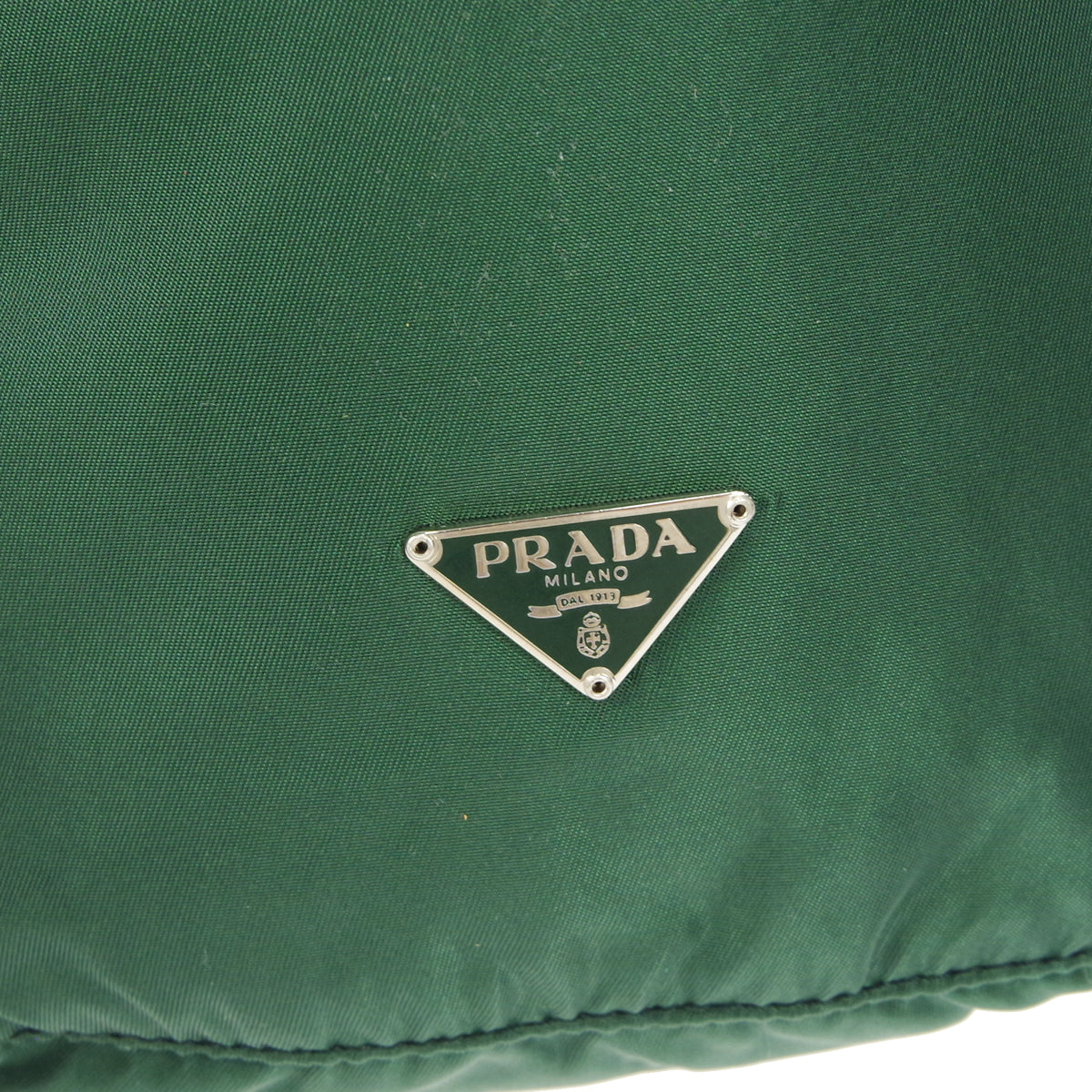 PRADA Drawstring Mini Pouch Green Nylon